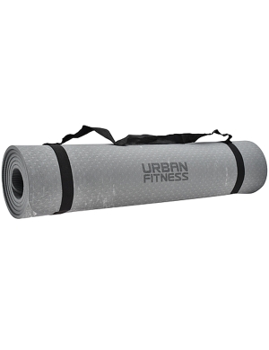 Urban Fitness 6mm Patterned TPE Yoga Mat - Grey